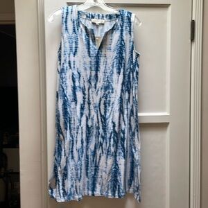 NWT Jones New York Sport sleeveless tie dye water print dress Small